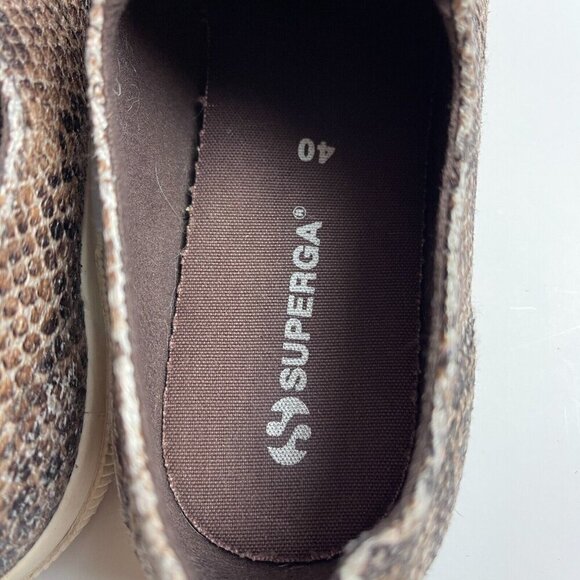Superga 2750 Synth Snake Shoes Women’s Size 9 EU 40  Casual Sneakers - Picture 9 of 10